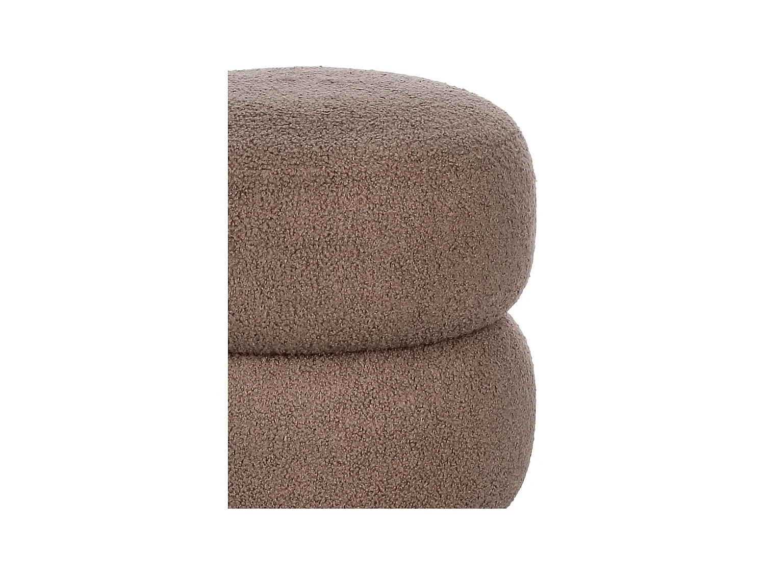 Pouf rond D41 en tissu - LENNY