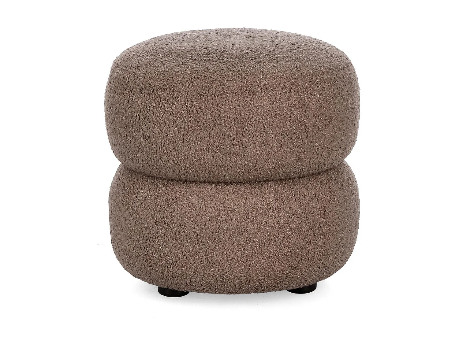 Pouf rond D41 en tissu - LENNY