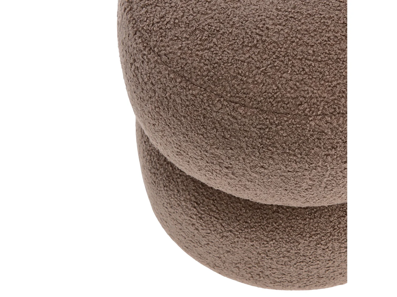 Pouf rond D41 en tissu - LENNY