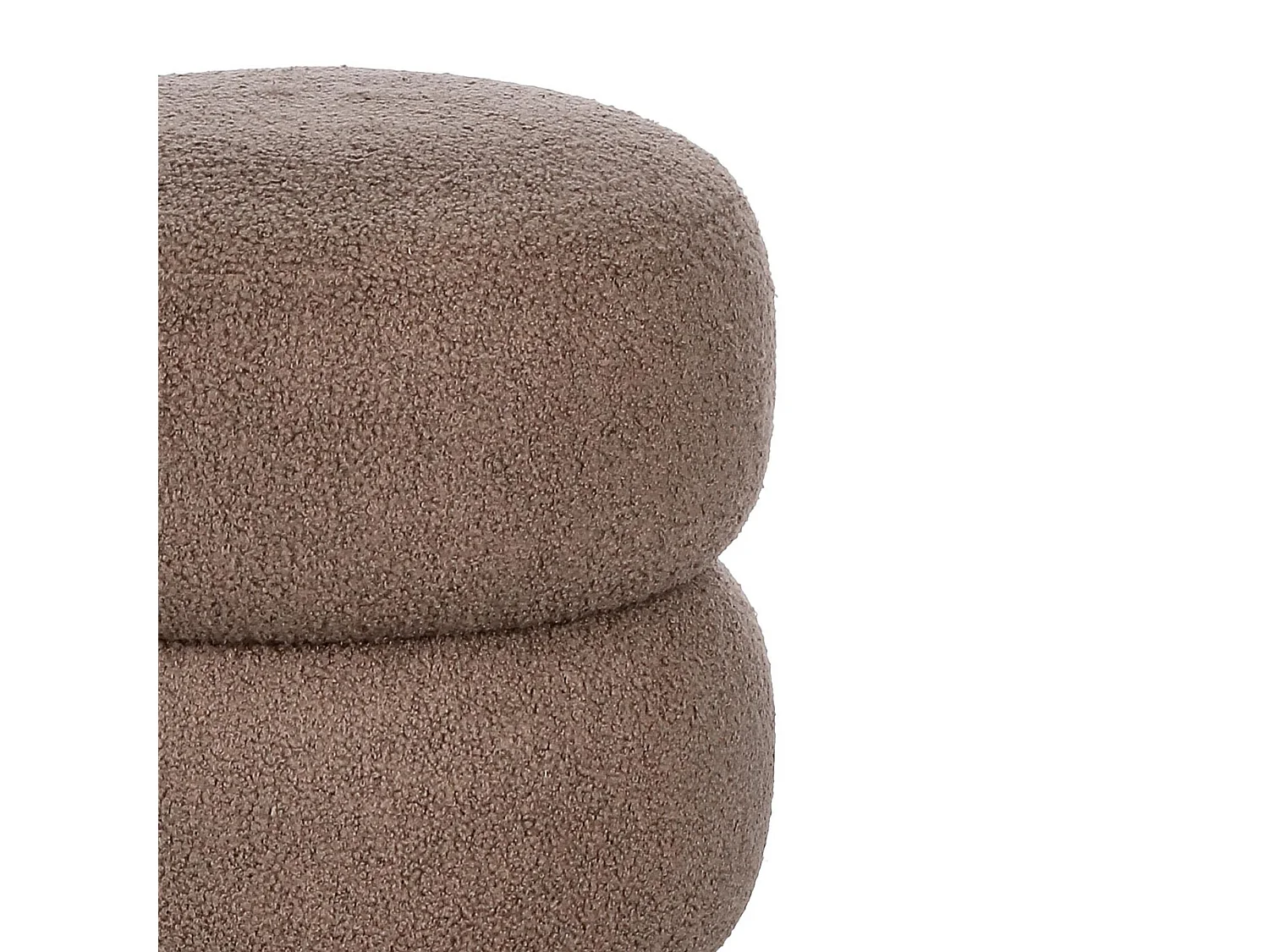 Pouf rond D41 en tissu - LENNY