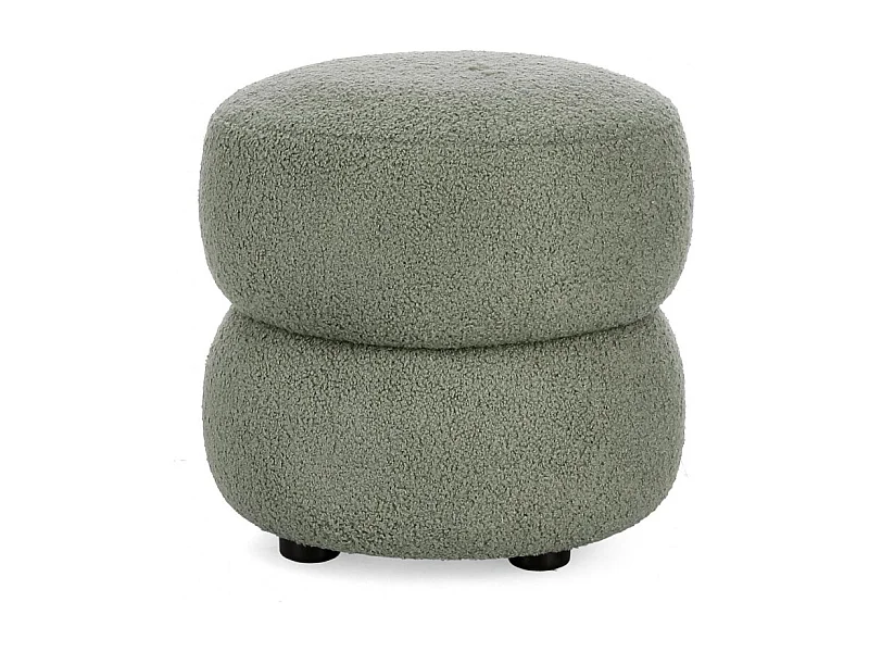 Pouf rond D41 en tissu - LENNY
