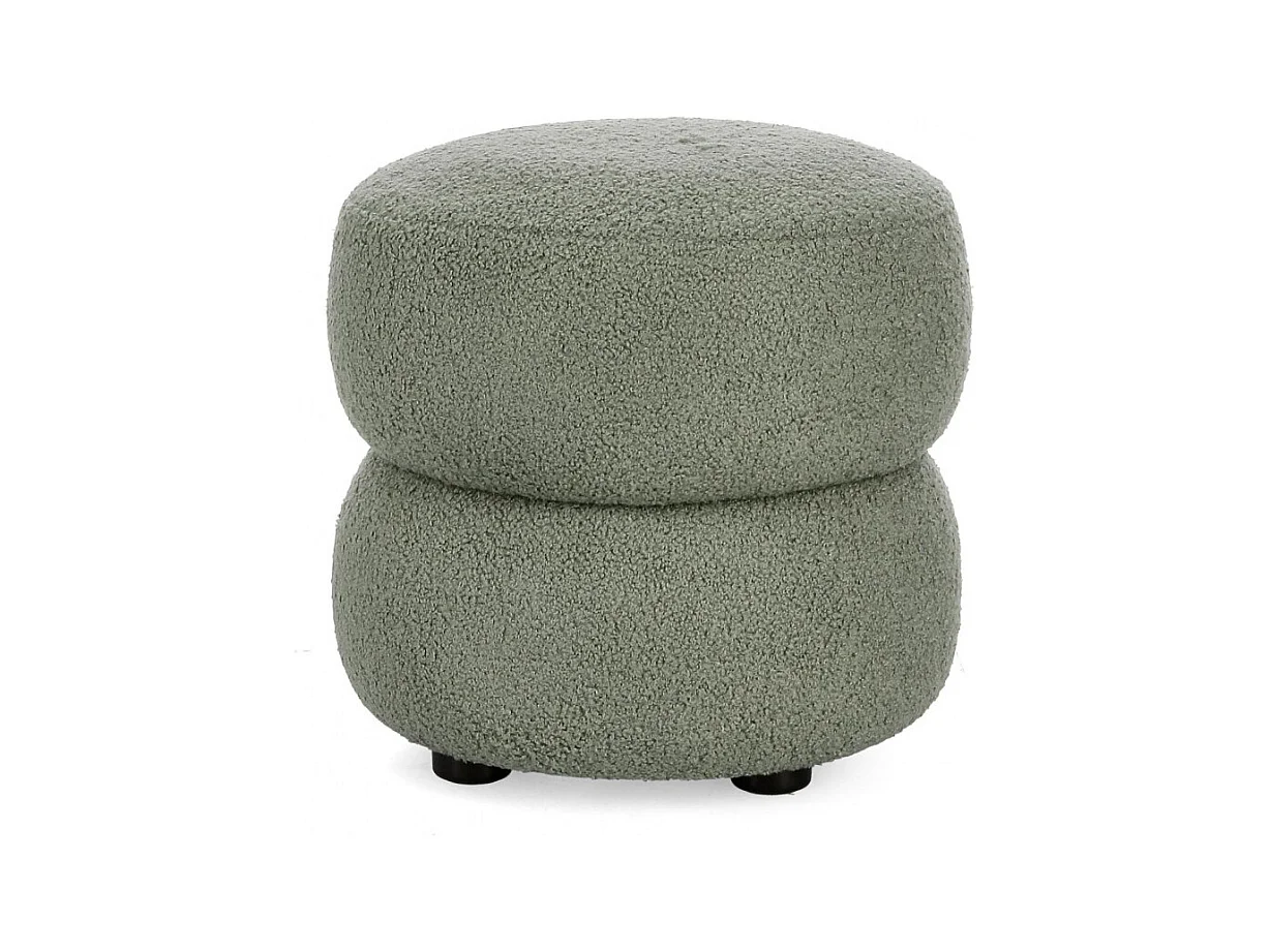 Pouf rond D41 en tissu - LENNY