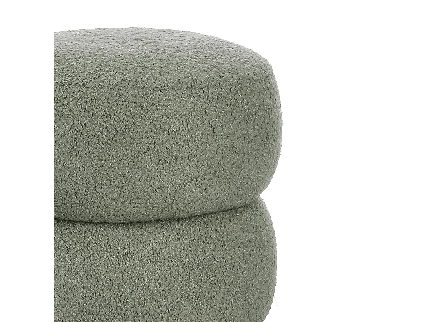 Pouf rond D41 en tissu - LENNY