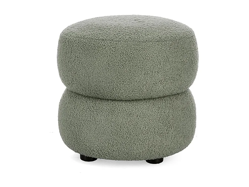 Pouf rond D41 en tissu - LENNY