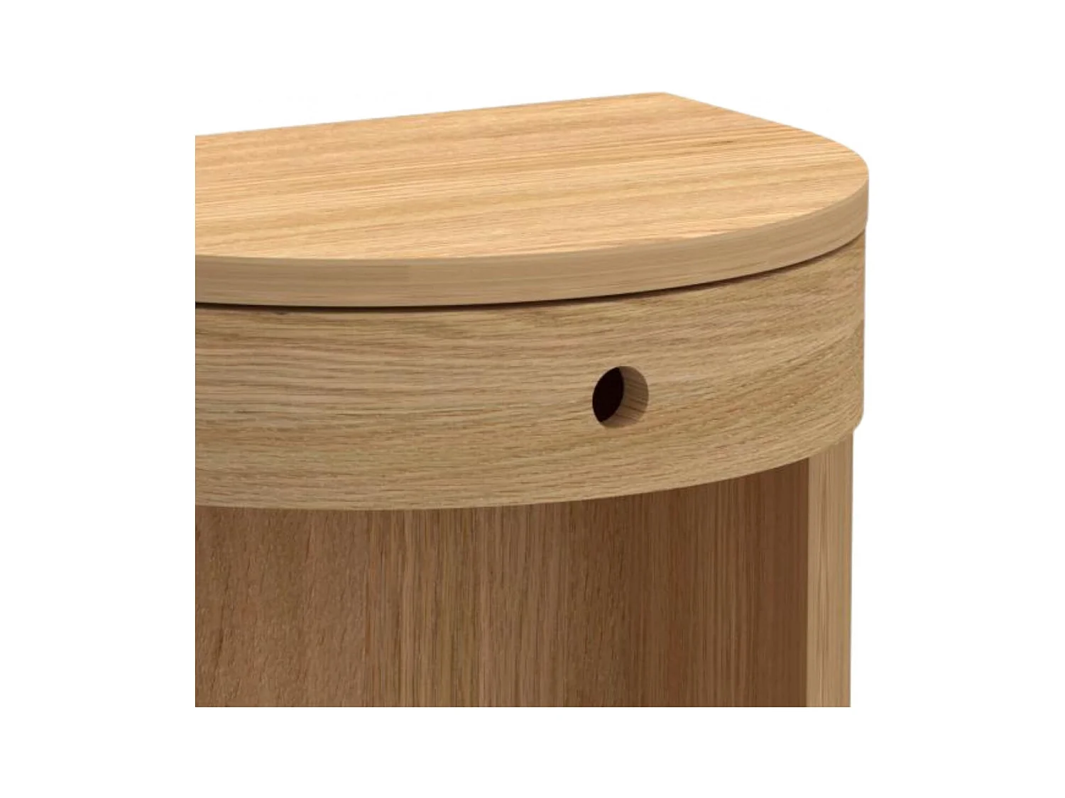 Chevet suspendu demi-cercle 1 tiroir 1 niche - MACON