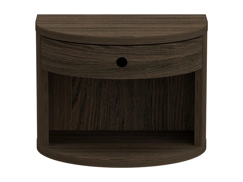 Chevet suspendu demi-cercle 1 tiroir 1 niche - MACON