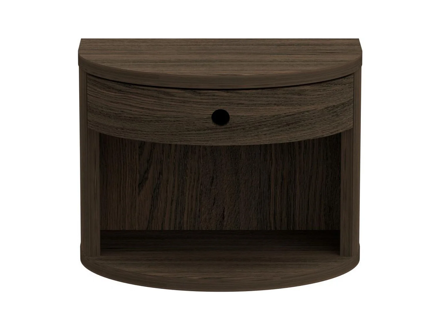 Chevet suspendu demi-cercle 1 tiroir 1 niche - MACON