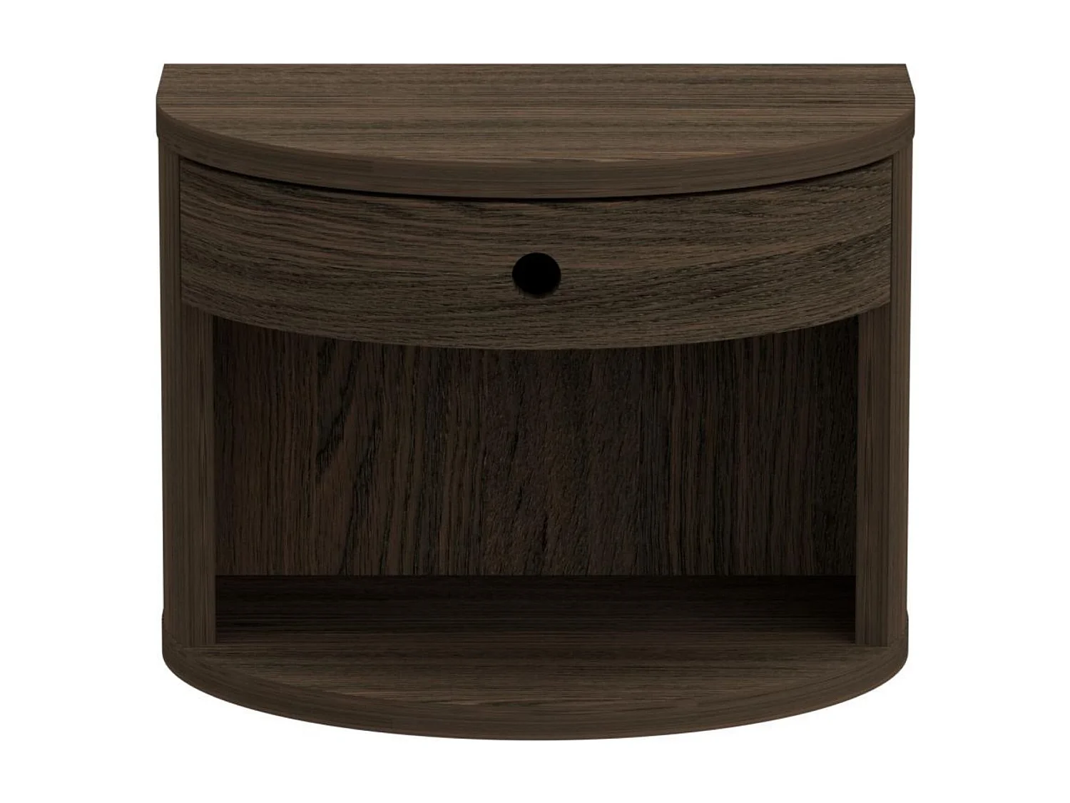 Chevet suspendu demi-cercle 1 tiroir 1 niche - MACON