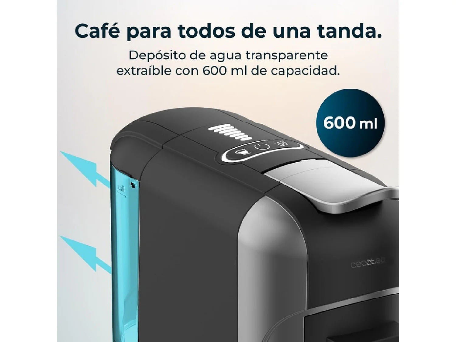 Cecotec machines à café à capsules FreeStyle Compact. Cafetière espresso très compacte 3 en 1. Adaptée pour café moulu, Dolce Gusto et Nespresso.