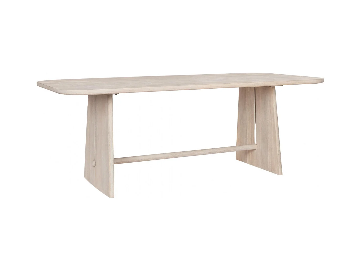 Table rectangulaire en manguier massif blanchi 8 places L200 - TOKYO