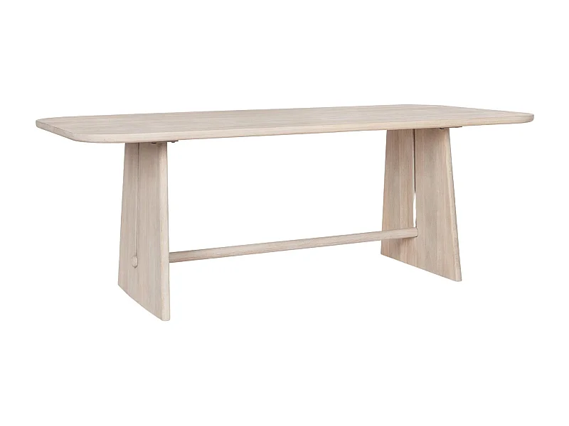 Table rectangulaire en manguier massif blanchi 8 places L200 - TOKYO