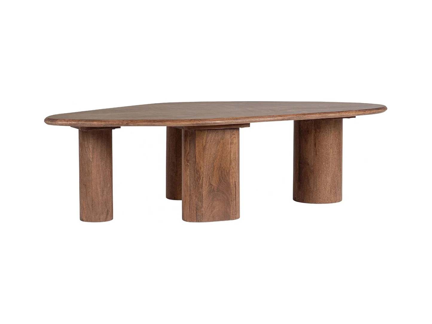 Table basse organique ovale en manguier L150 - BLAS