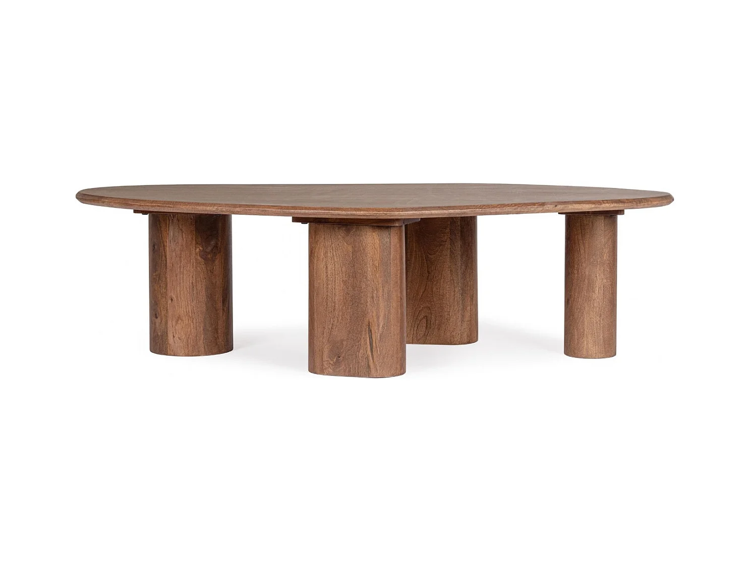 Table basse organique ovale en manguier L150 - BLAS