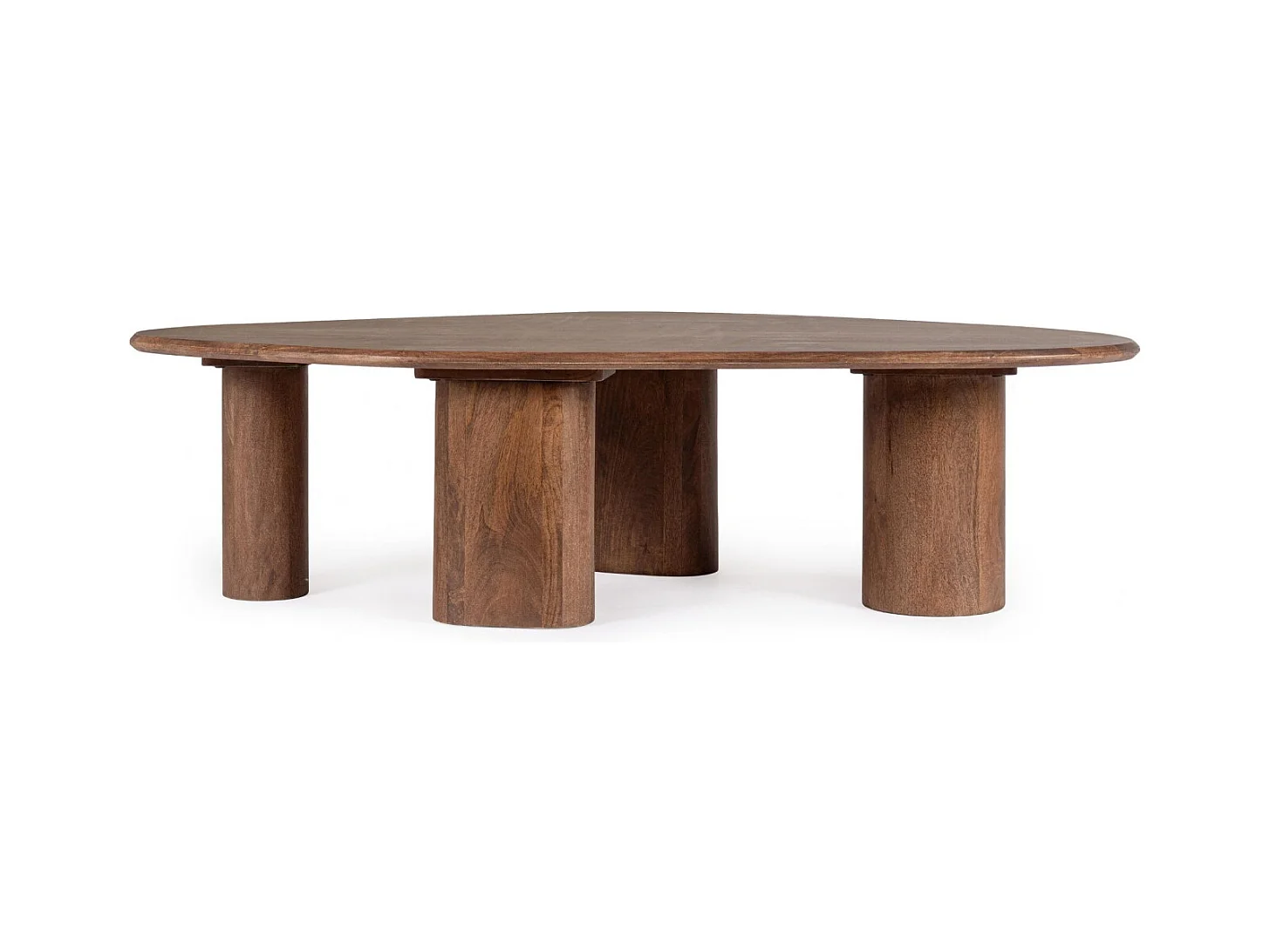 Table basse organique ovale en manguier L150 - BLAS