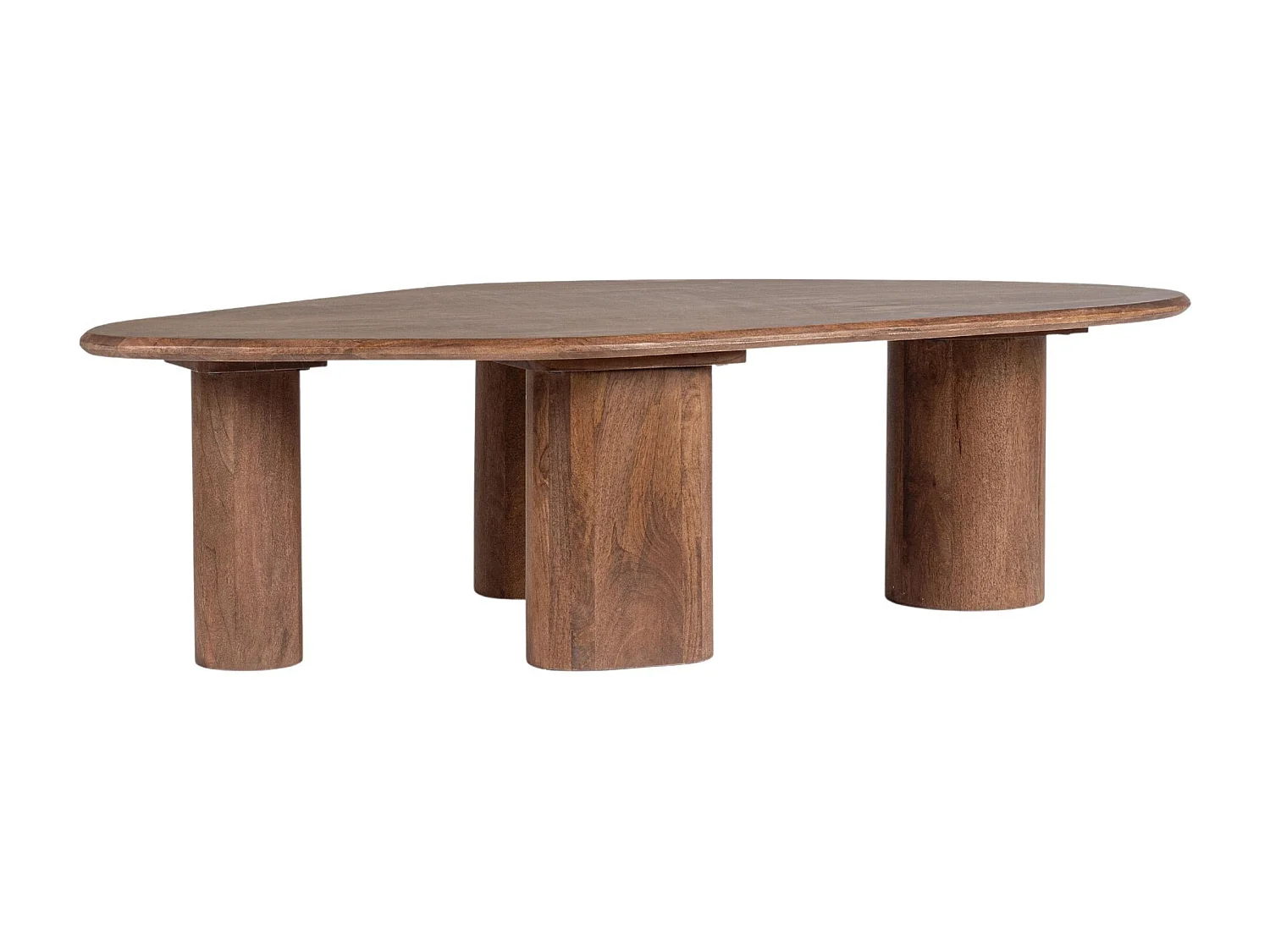 Table basse organique ovale en manguier L150 - BLAS