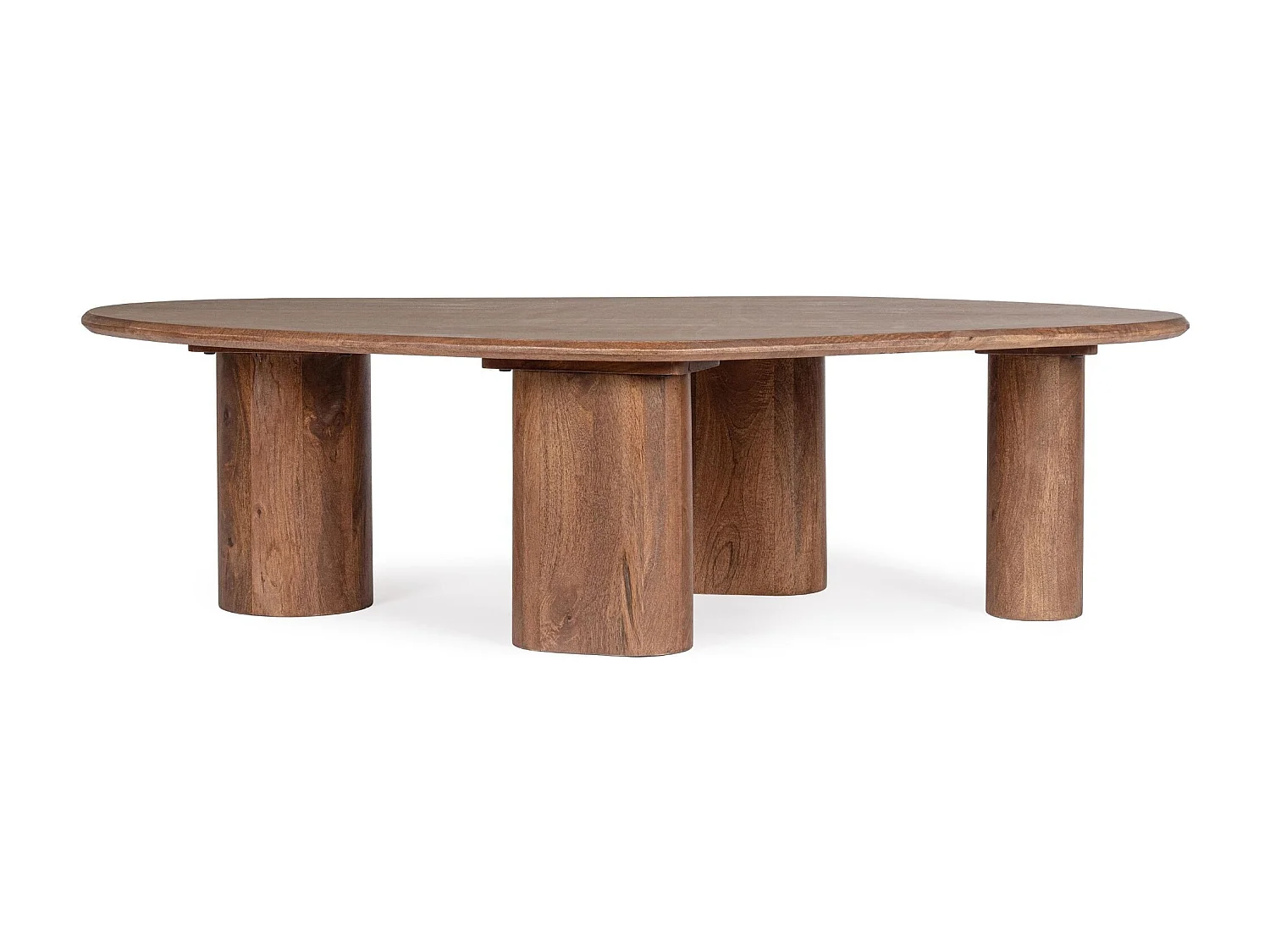 Table basse organique ovale en manguier L150 - BLAS