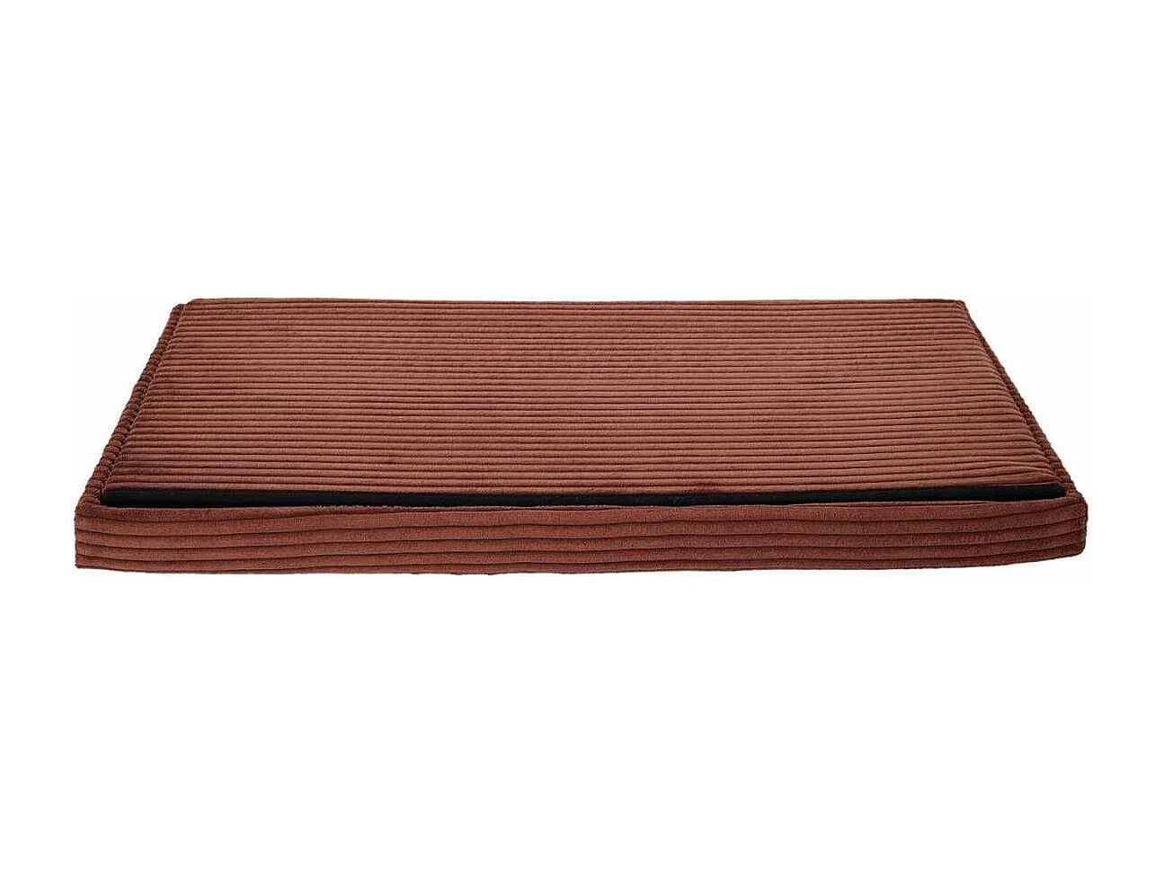 Banc Coffre Pliable Côtelé Terracotta 76x38 cm - AMORY