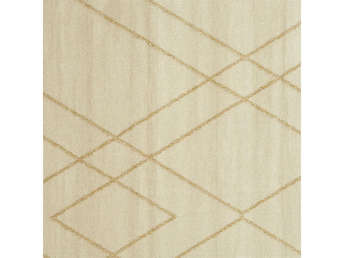 Tapis fil métallisé en polypropylène beige 150x200cm
