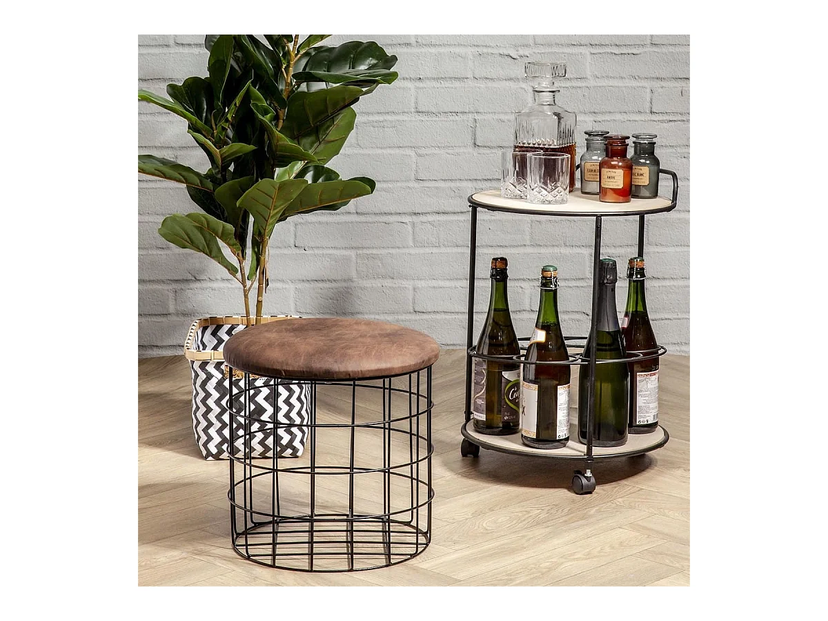 Bougie XXL en verre marron parfum ambre (H25,5cm)