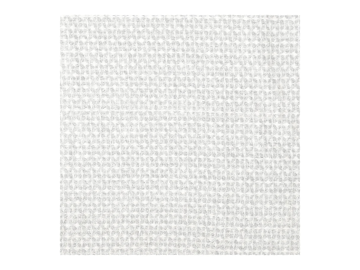 Plaid jeté de canapé 120x150cm style gaufré coloris ivoire