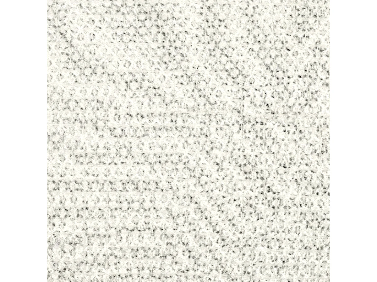 Plaid jeté de canapé 150x200cm style gaufré coloris ivoire