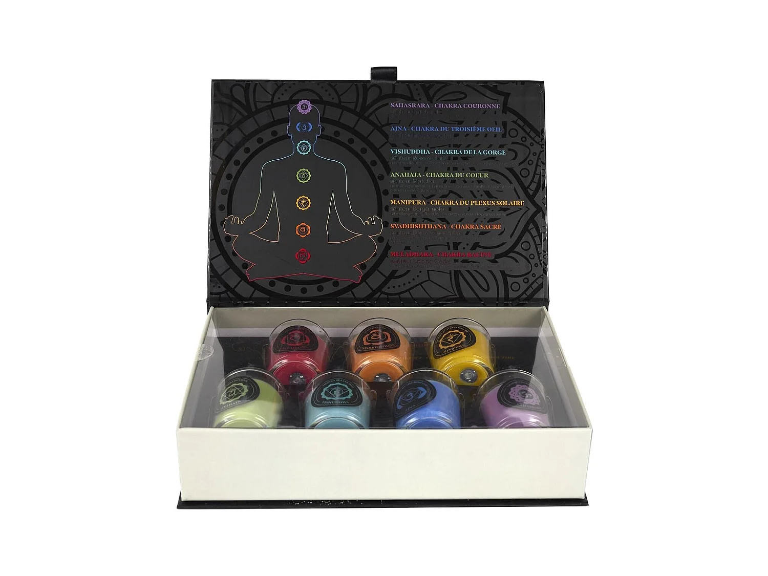 Coffret 7 bougies parfumées par L'essence des chakras