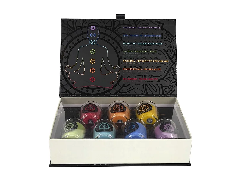 Coffret 7 bougies parfumées par L'essence des chakras