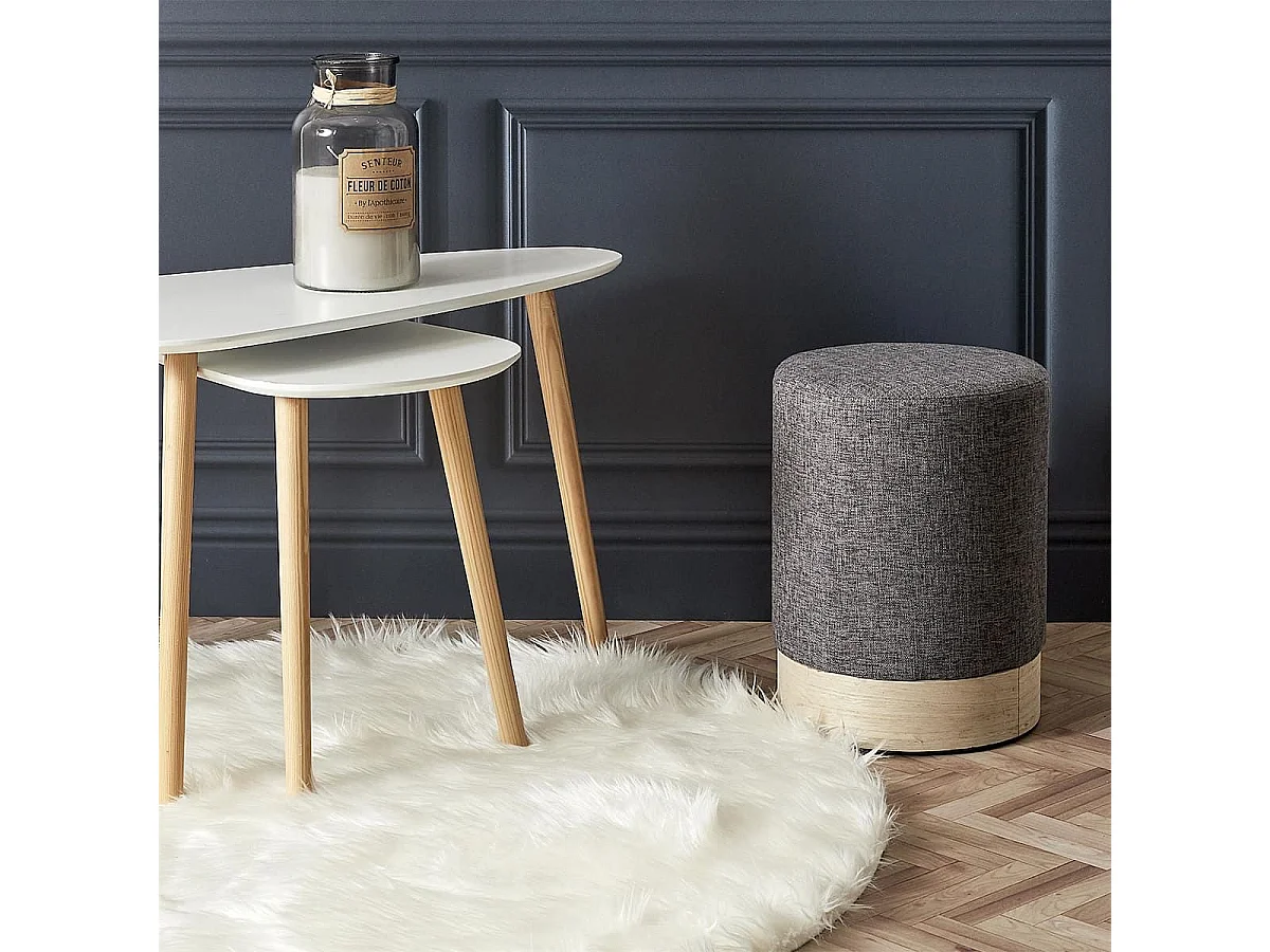 Bougie XXL en verre parfum fleur de coton (H25,5cm)