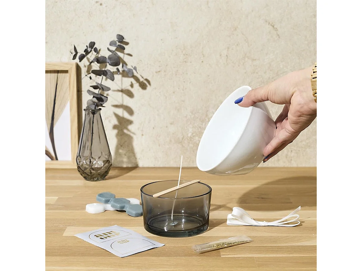 Coffret DIY fabrication 1 bougie parfumées à la brume des bois