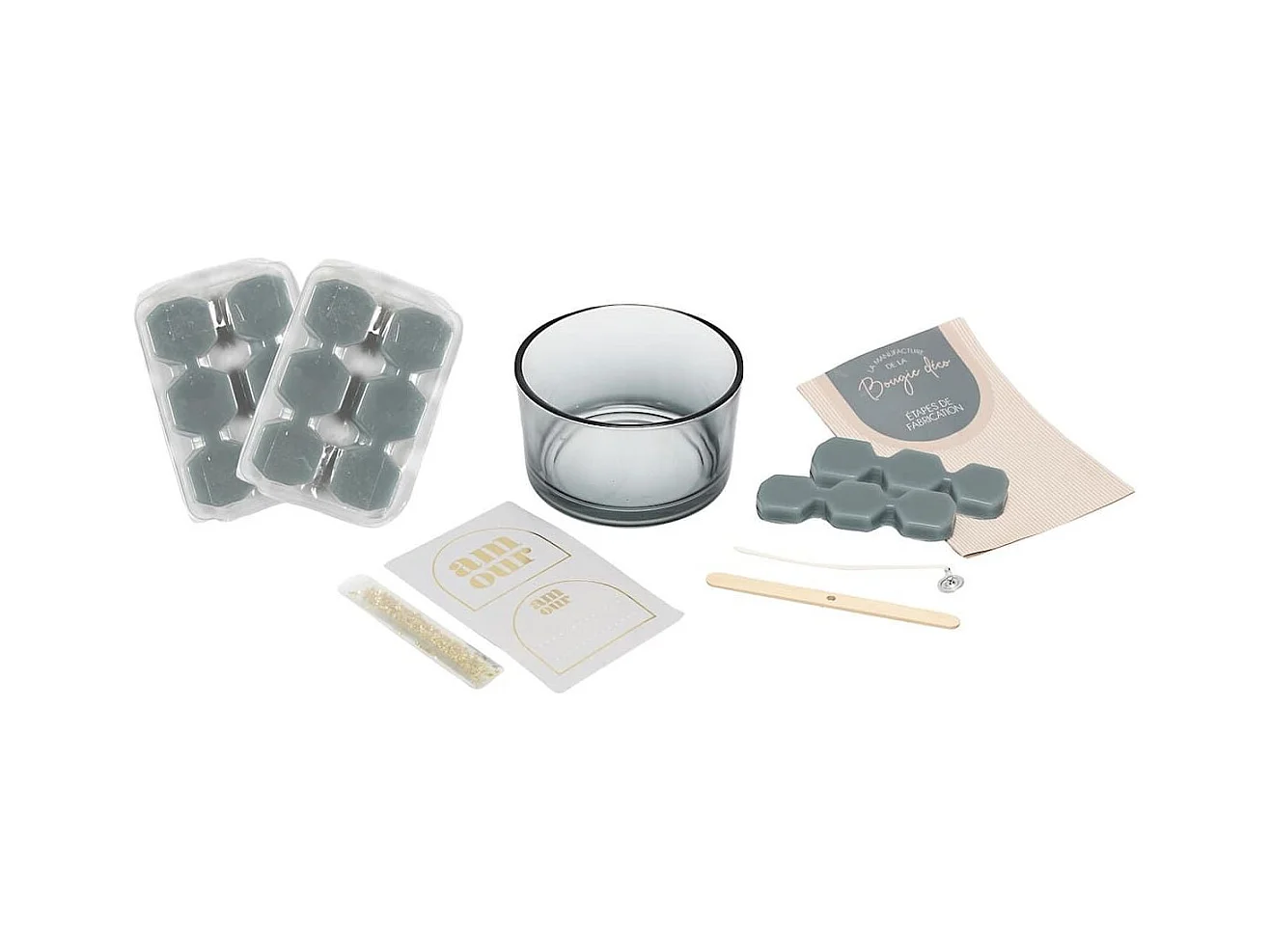 Coffret DIY fabrication 1 bougie parfumées à la brume des bois