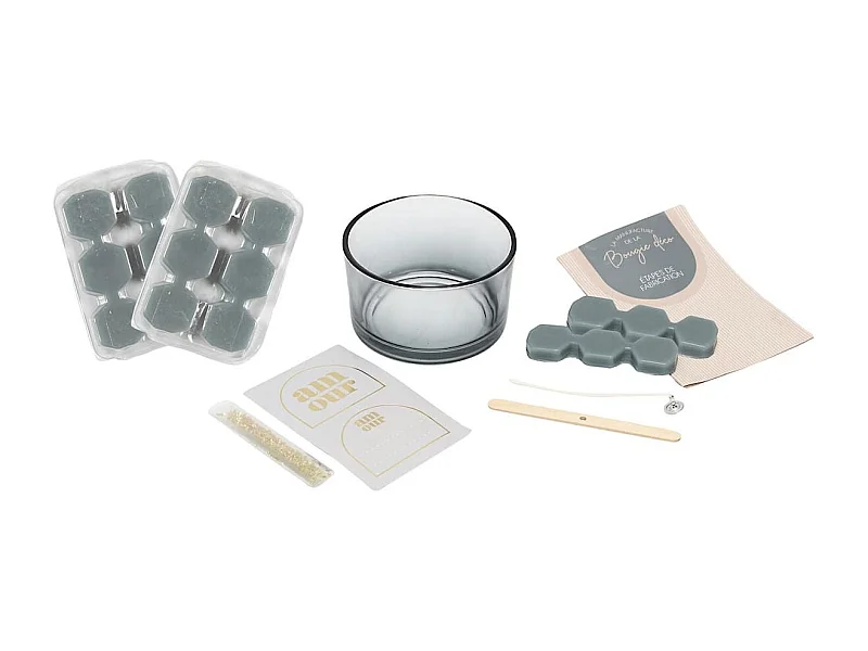 Coffret DIY fabrication 1 bougie parfumées à la brume des bois