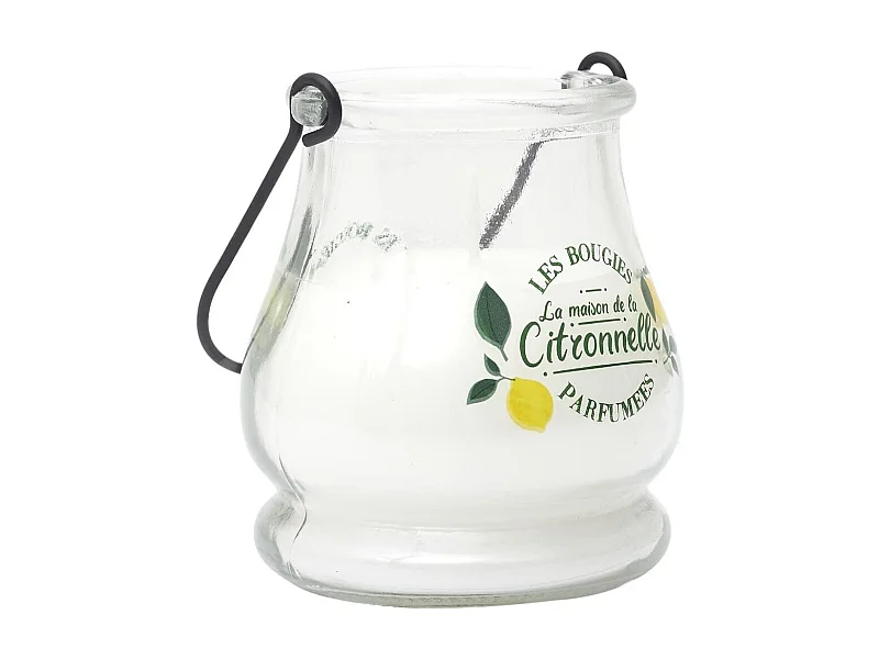 Bougie électrique citronnelle à piles avec 6 couleurs changeantes