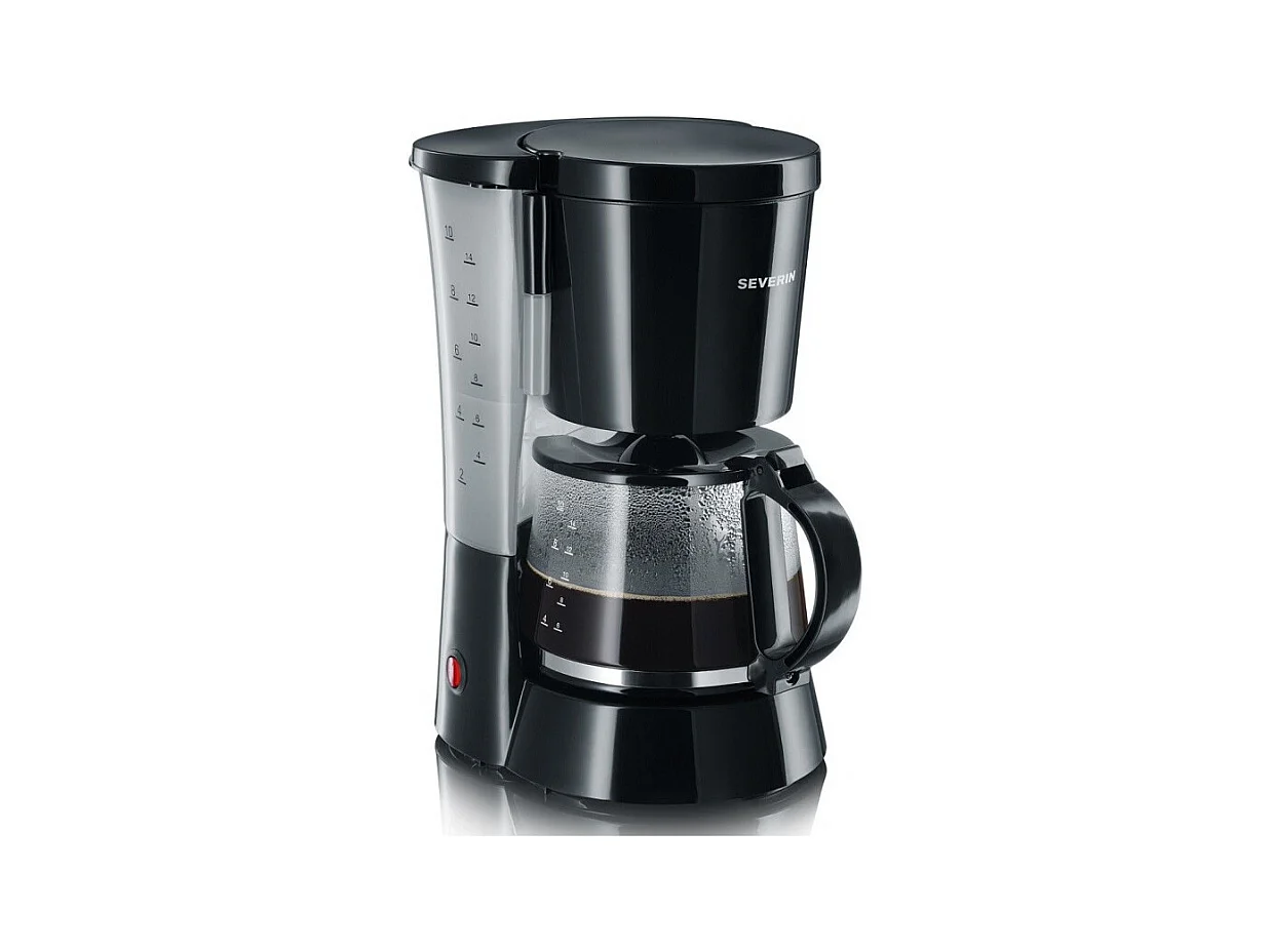 Cafetera de filtro - Negra - 800 W - 1,4 L - Hasta 10 tazas