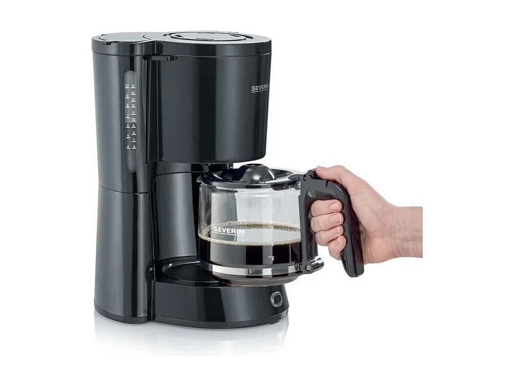 Cafetera - Negra - 1000 W - 1,4 L - Hasta 10 tazas