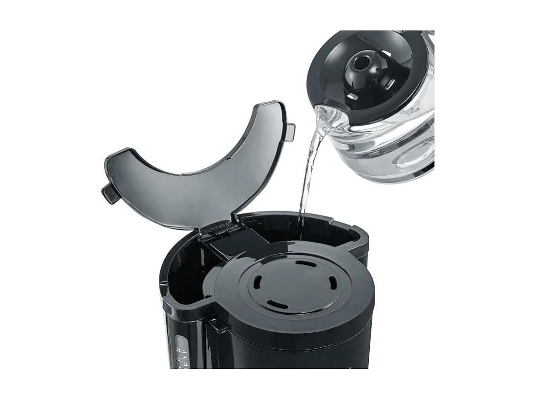 Cafetera - Negra - 1000 W - 1,4 L - Hasta 10 tazas