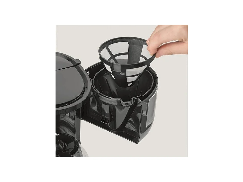 Caffettiera a Filtro 4-6T Nero Inox 750W 0,46L Severin - 4808