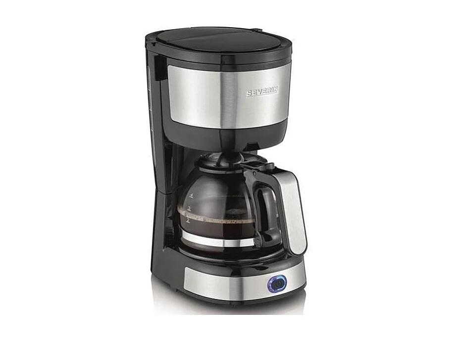 Cafetière Filtre 4-6T Noir Inox 750W 0,46L Severin - 4808
