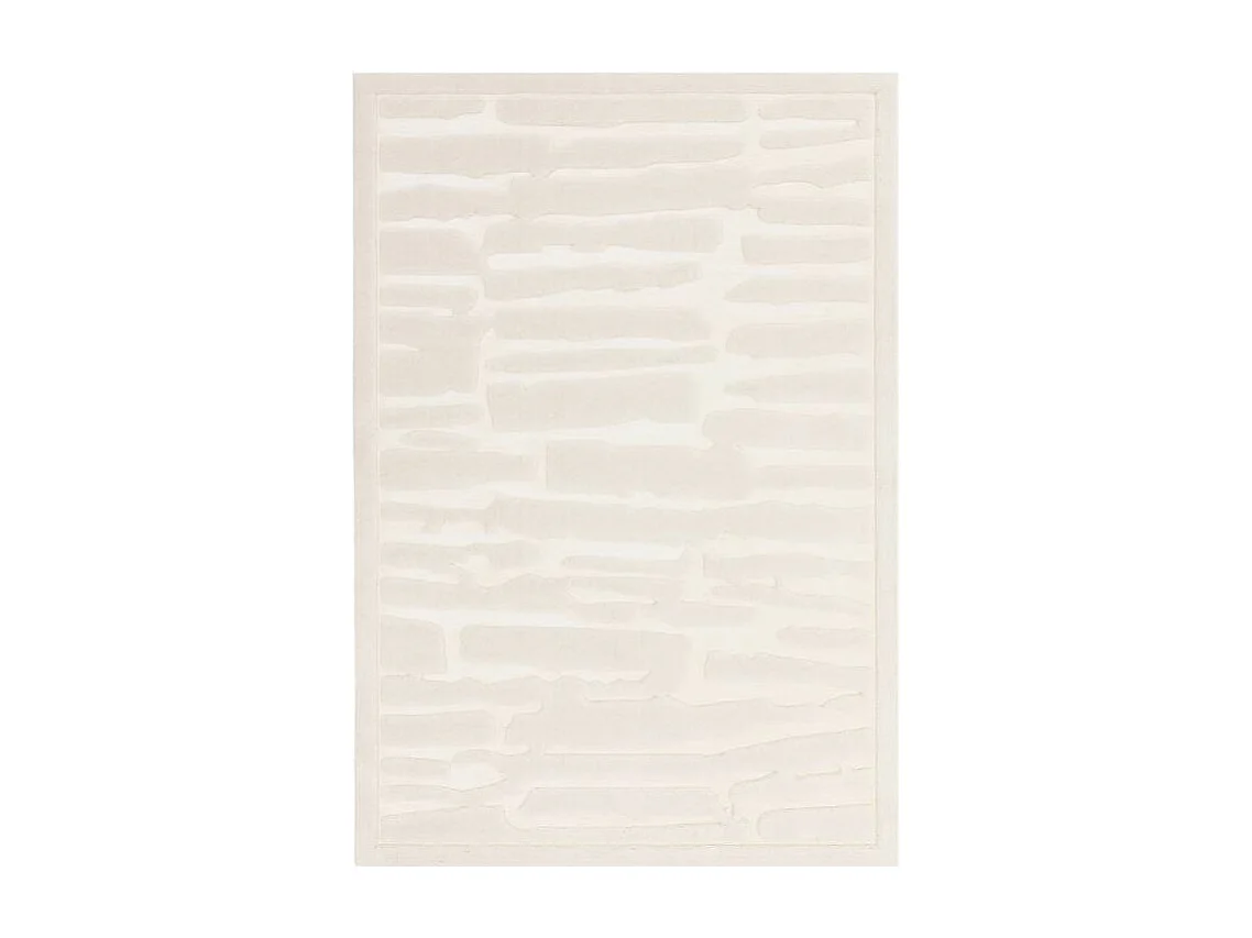 Geometrisch tapijt - 160x230cm - crème - Valley Path