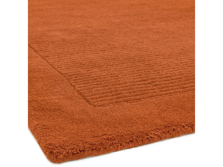 Tapis tissé à la main 100% laine - 200x290cm - orange - York
