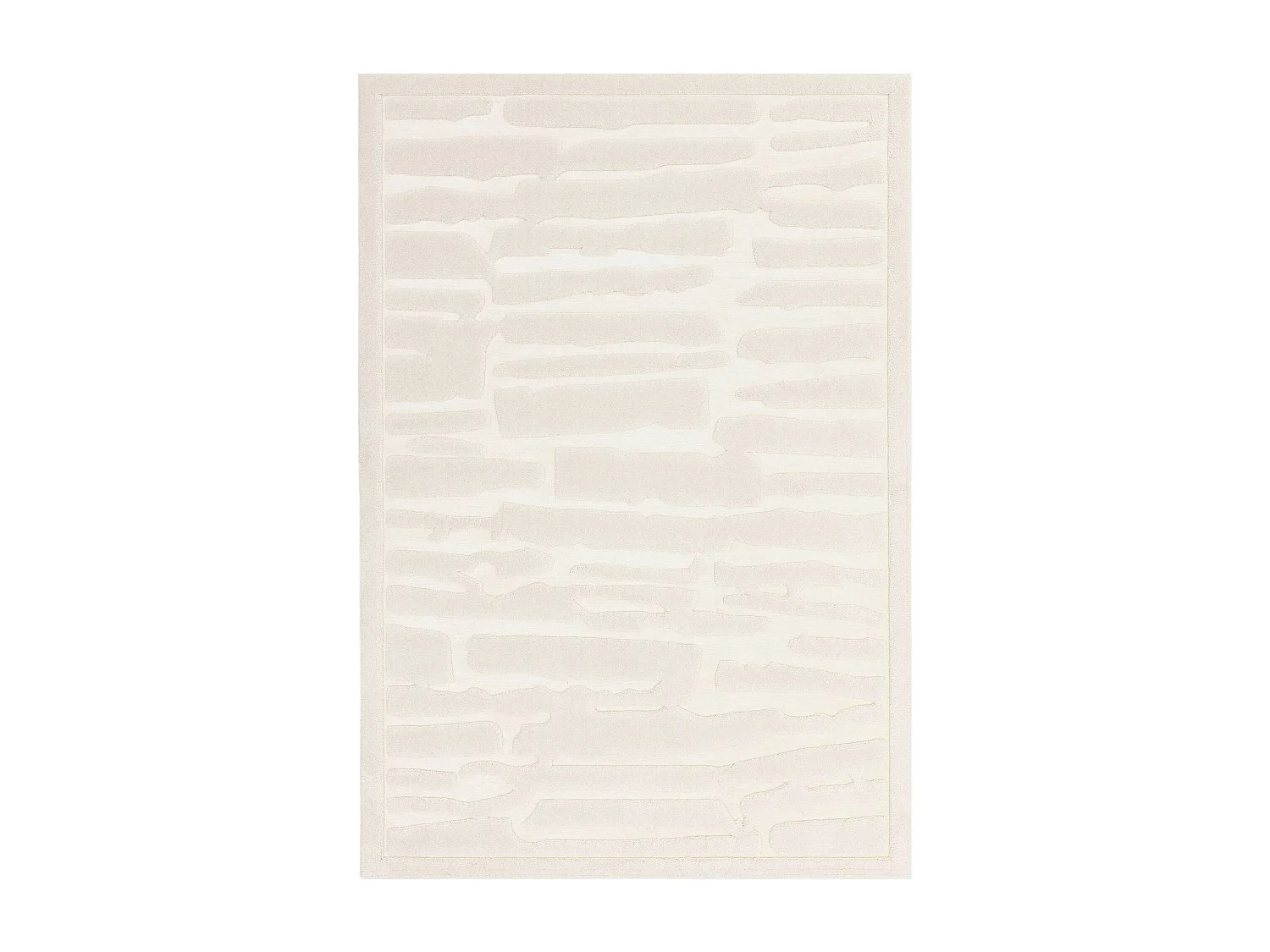 Geometrisch tapijt - 120x170cm - crème - Valley Path