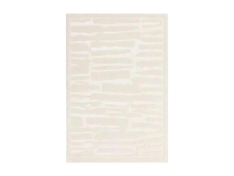 Geometrisch tapijt - 120x170cm - crème - Valley Path