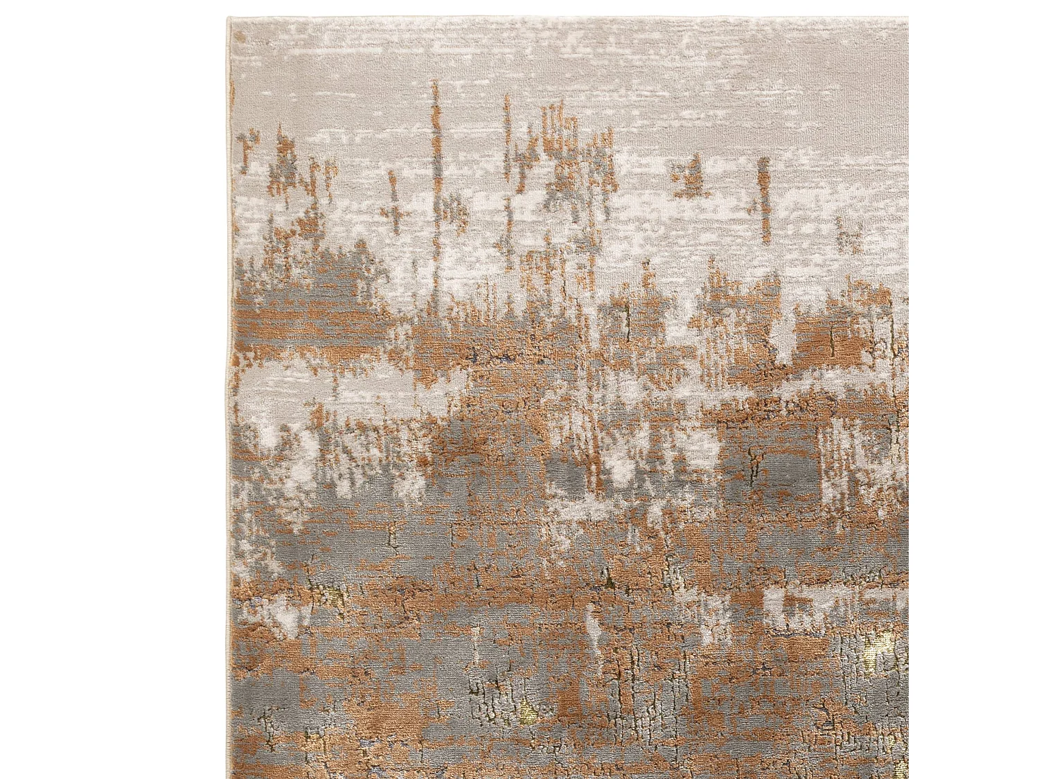 Abstract tapijt - 160x230cm - goud, bruin, beige - Aurora Dune
