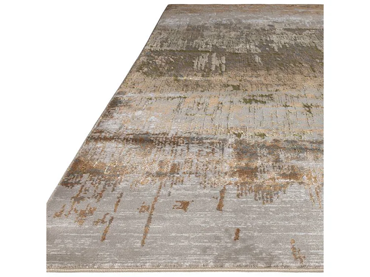 Abstract tapijt - 160x230cm - goud, bruin, beige - Aurora Dune