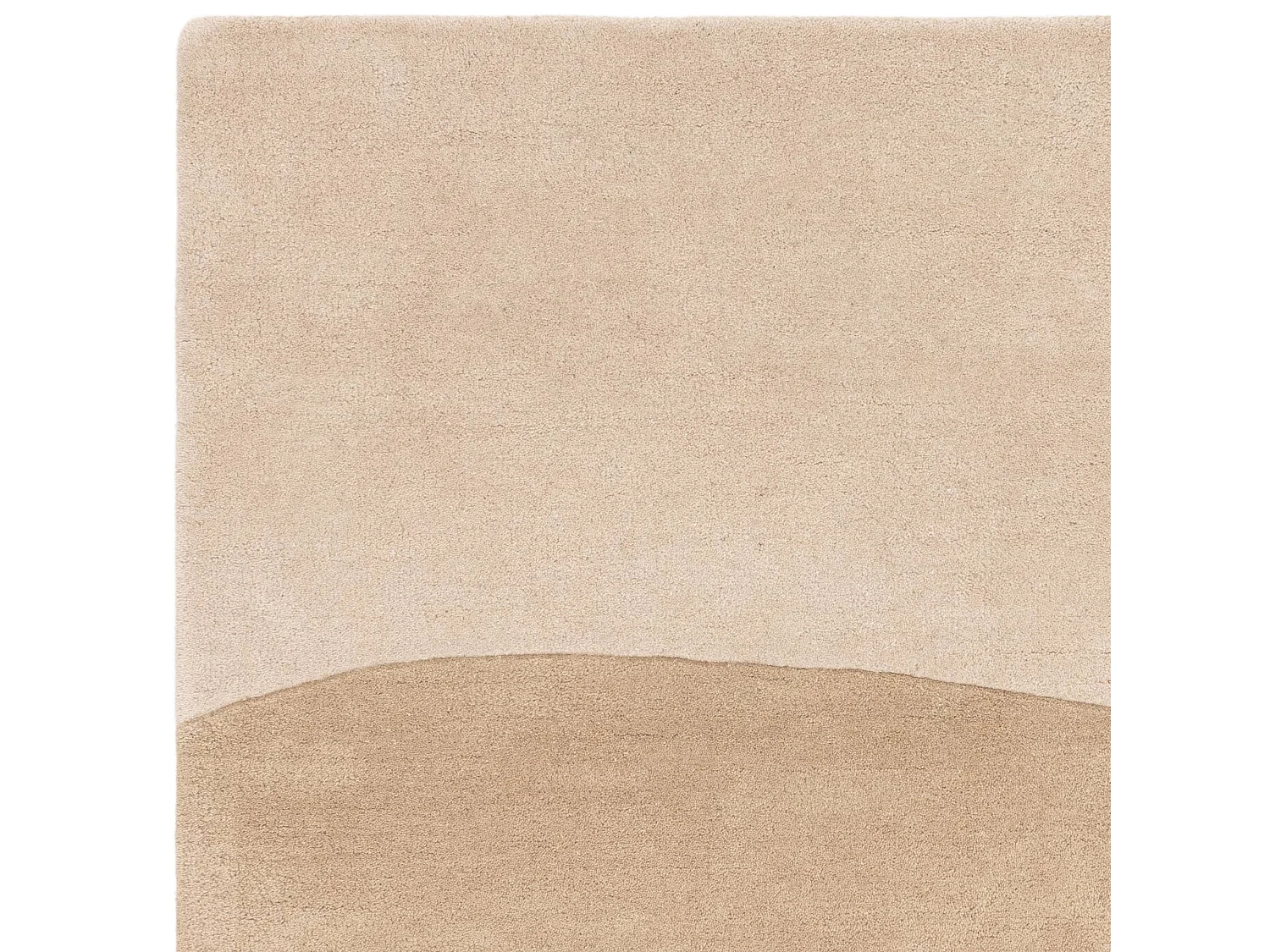 Handgeweven mid-century stijl tapijt van 100% wol - 200x290cm - crème, beige, groen - Reef Horizon