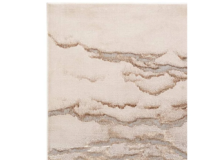 Abstract tapijt - 120x170cm - goud, grijs, beige - Aurora Linea