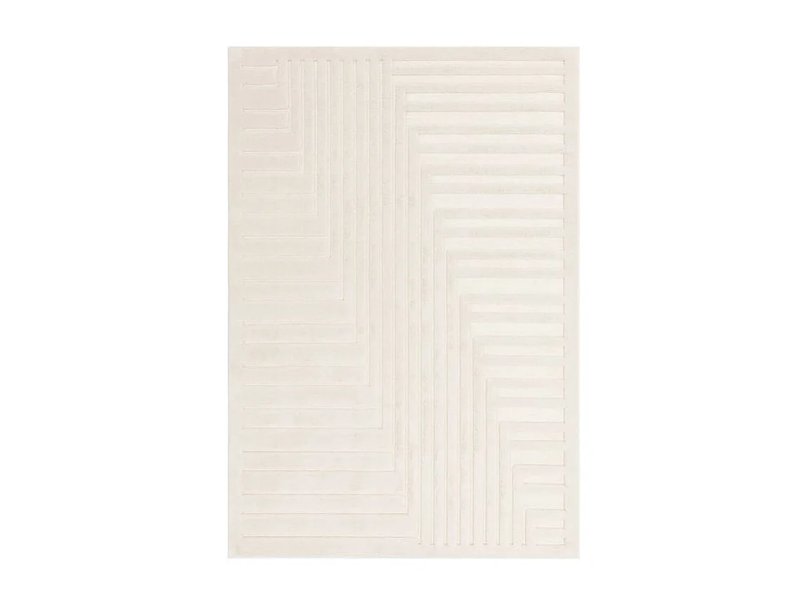 Tapis Geometrique - 160x230cm - crème - Valley Connection