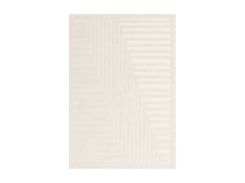 Geometrisch tapijt - 160x230cm - crème - Valley Connection