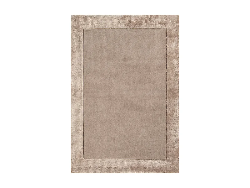 Handgemaakte tapijt Handgemaakte tapijt van wol en viscose - 120x170cm - Beige - Ascot