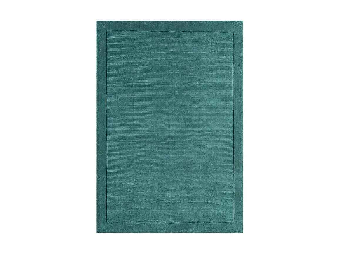 Tapis tissé à la main 100% laine - 160x230cm - turquoise - York