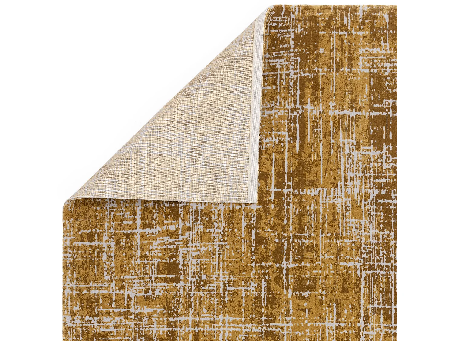 Abstract tapijt - 160x230cm - goud - Kuza Abstract